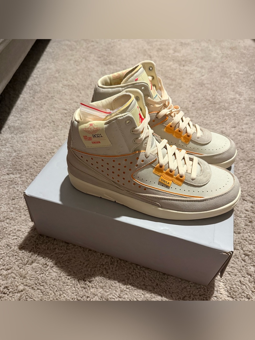 Nike Jordan 2 Retro Union Rattan Dead Stock Size 10